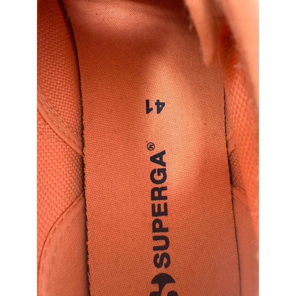 Superga Platform Espadrille Sneakers Women's 9.5 (41) Coral Casual Statement NWT - Picture 15 of 16